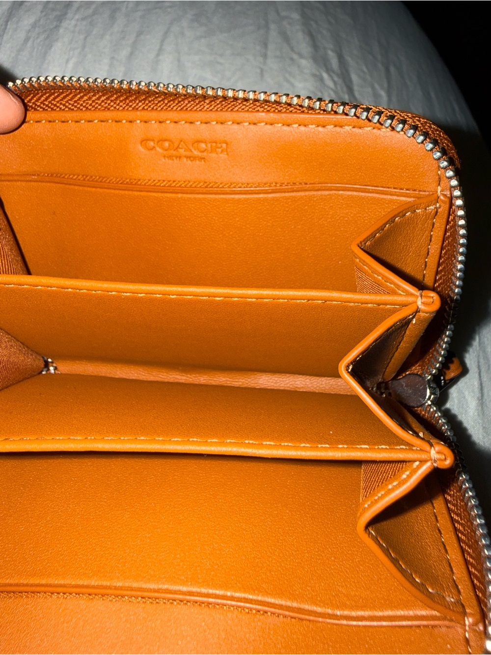 Small Zip Around Card Case - Picture 4 of 7